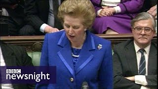 The day Margaret Thatcher resigned  Newsnight archives 1990 [upl. by Maritsa]