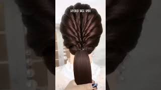 Beautiful layers hairstyle with jora for wedding and parties ❤️ [upl. by Philly784]