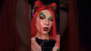 Poison Ivy Makeup 🌿🖤 makeup cosplaymakeup poisonivy sfxmakeup halloweenmakeup [upl. by Weinstein]