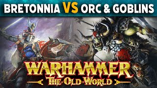 Bretonnia VS Orcs amp Goblins  Warhammer The Old World Live Battle Report [upl. by Absa]