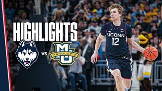 HIGHLIGHTS  2 UConn Mens Basketball vs 8 Marquette [upl. by Melas]