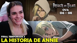 LA HISTORIA DE ANNIE  REACCIÓN A SHINGEKI NO KYOJIN POR PRIMERA VEZ  OVA 06  08 [upl. by Gnilsia997]