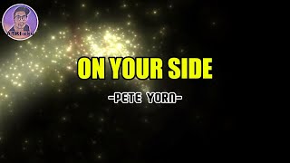 ON YOUR SIDE  PETE YORN KARAOKE [upl. by Nesbitt685]