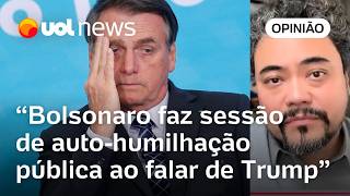 Bolsonaro se humilha e quer usar Trump eleito para tentar manter controle na direita diz Sakamoto [upl. by Chema768]