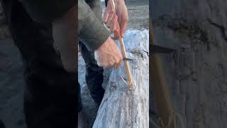 Best way to start a campfire Feather sticks [upl. by Nnylecoj]