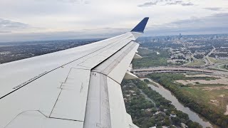 Delta Airlines Airbus A220100 Descent and Landing at AustinBergstromAUS Texas [upl. by Zelda]