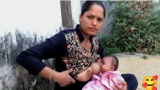 Breastfeeding Video vlog  New breastfeeding Video [upl. by Snave]