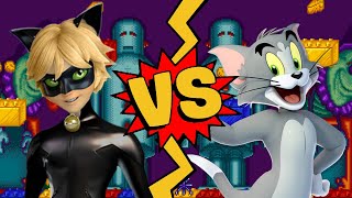 MUGEN Battles  Cat Noir vs Tom Cat  Miraculous vs Tom and Jerry [upl. by Menis455]