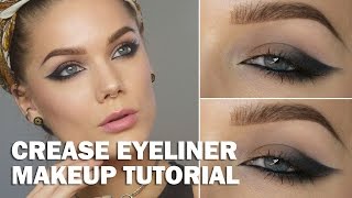 Crease Eyeliner with subs  Linda Hallberg Makeup Tutorials [upl. by Aronel]