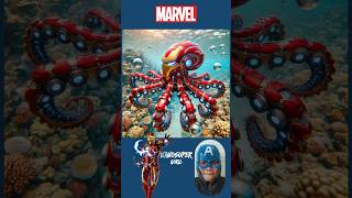 Marvel superhero but an octopus cyborg marvel avengers superhero shorts [upl. by Lambard]