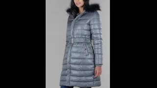 Studio  Be You Longline Padded Jacket With Faux Fur Trim [upl. by Richie]