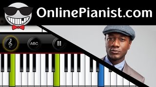 Aloe Blacc  The Man  Piano Tutorial amp Sheet Easy Version [upl. by Xyla]