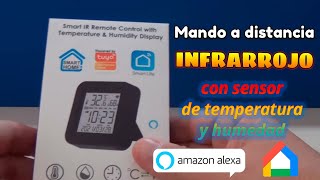 Mando a distancia WiFi infrarrojo con sensor de temperatura y humedad Tuya Smart Life 😍👌👏 [upl. by Lled]