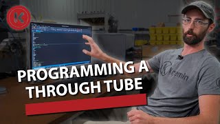 How To Program A Through Tube  Citizen Swiss Lathe [upl. by Kimmi]