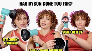 TESTING THE NEW DYSON SUPERSONIC NURAL AND WAVY  CURLY DIFFUSER should you buy it [upl. by Anahahs]