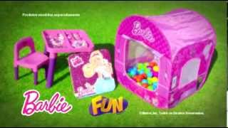 Fun Brinquedos  Barraca Barbie [upl. by Oel]