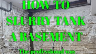 how to do basement slurry tanking thermo insulation boarding the professional way for 20 years [upl. by Ytsirt]