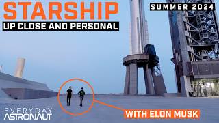 Join Elon Musk on a tour of Starship just before it launches w post launch interview [upl. by Yromas]