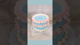 Rose Nozzle Cake Decoration।।easy decoration ideas।। Simple cake design [upl. by Frants752]