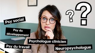 Les spécialités en psychologie [upl. by Ylrbmik935]