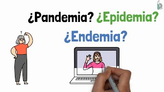 Diferencias entre Pandemia 🌍 Epidemia 😷 y Endemia 🦟 animado y con ejemplos [upl. by Yelich]