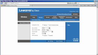 Linksys WRT160N Basic Wireless Settings Part1 [upl. by Nirej]