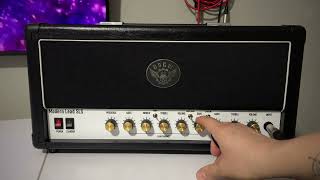 BSGW Modern Lead SLS 50Watt Guitar Valve HandWired Head MIC amp CAB Recording [upl. by Aihsened]