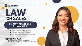 Law on Sales by Atty Mae Diane Azores PUPFJIA [upl. by Evante]