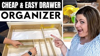 How To Build Simple and Cheap DIY Drawer Organizer less than 25 [upl. by Vallo]