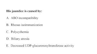 Neonatology MCQ 121 jaundice [upl. by Ohcirej]