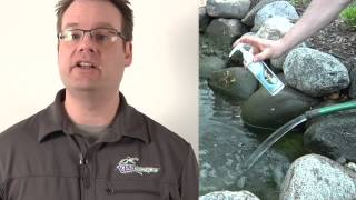 Turning Tap Water into Pond Water with Aquascapes Pond Detoxifier  Pond Water Treatment [upl. by Heck]