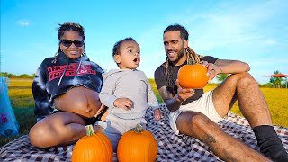 PAINTING HALLOWEEN PUMPKINS WITH LUX WHILE PREGNANT [upl. by Decrem]