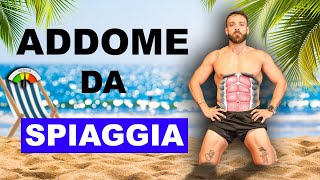 ADDOMINALI DEFINITI DA SPIAGGIA  scheda completa [upl. by Tsenre713]