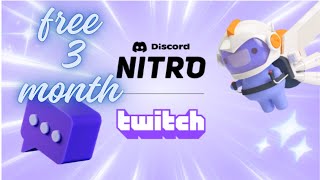 FREE Discord Nitro for 3 Months with Twitch [upl. by Buchbinder]