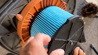 How to replace the Filter in Ridgid 4 Gal 5HP Portable Shop Vac [upl. by Nysila576]