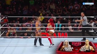 Zelina Vega Vs Ivy Nile  WWE Raw 28102024 En Español [upl. by Gracia]