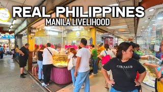 Walking Through Lively Streets of Avenida STA CRUZ BINONDO MANILA PHILIPPINES [upl. by Latoniah]