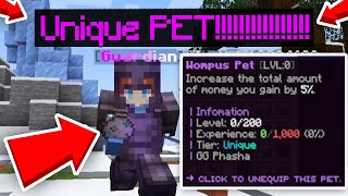 I GOT A UNIQUE PET BEDROCKJAVA Minecraft Gens Skyblock 4 [upl. by Arretal492]