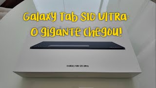 Galaxy Tab S10 Ultra O novo tablet gigante da Samsung acabou de chegar para teste [upl. by Daveda]