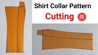 Shirt Collar Pattern Cutting Step By Step  Shirt Ka Collar Ka Pattern Cutting Karna Sikhe [upl. by Dedric]