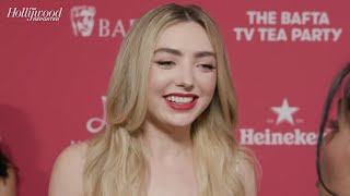 Peyton List Talks Last Day of Filming Cobra Kai  BAFTA Tea Party [upl. by Elamaj894]