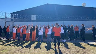 OSU softball team visits women’s prison [upl. by Ynney]