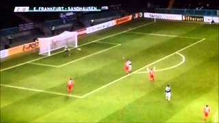 Eigentor Sebastian Rode DFB Pokal Viertelfinale Eintracht FrankfurtSandhausen 04122013 own goal [upl. by Waverly352]