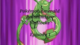 Pokémon Emerald Randomizer Nuzlocke Episode 1 Leefing for New Adventures [upl. by Kcirdneh306]