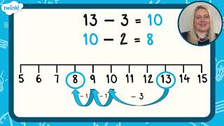 t m 1709905443 new subtract across a 10 addition and subtraction ks1 maths concept video ver 1 [upl. by Enitsyrhc]