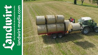 Rundballen  Forstanhänger  landwirtmediacom [upl. by Oned]