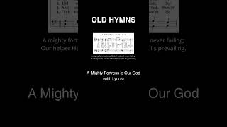 a mighty fortress is our God with lyrics hymnlyrics hymnsong christianhyms religiousmusic [upl. by Atirak]