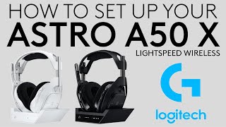 Setting up your ASTRO A50 X LIGHTSPEED Wireless Gaming Headset with Xbox Series XS PS5 and PC [upl. by Tebazile]