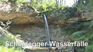 Allgäu  Scheidegger Wasserfälle einfach Wahnsinn wie groß die sind Bach [upl. by Ahsik]