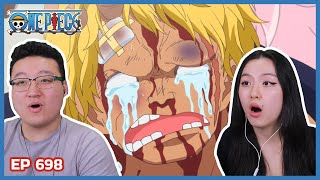 POOR BELLAMY   One Piece Episode 698 Couples Reaction amp Discussion [upl. by Yttak]